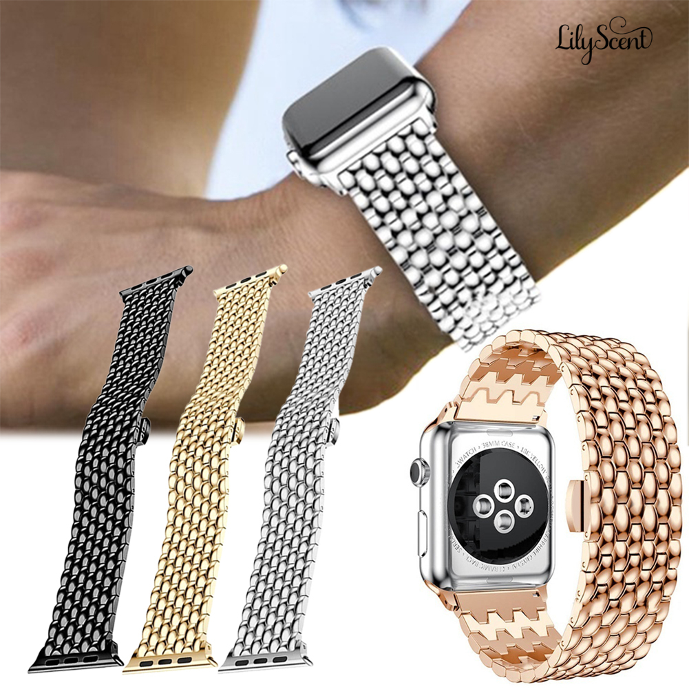 Dây Đeo Thay Thế Bằng Thép Không Gỉ 38 / 42mm Cho Apple Iwatch