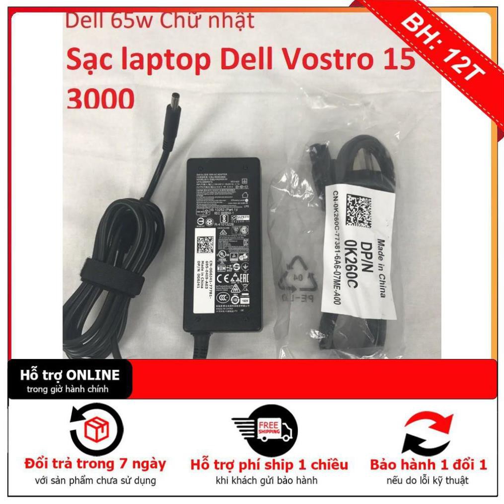 [BH 12TH] ⚡️[Sạc zin]Sạc laptop Dell Vostro 15 3000 có đèn báo