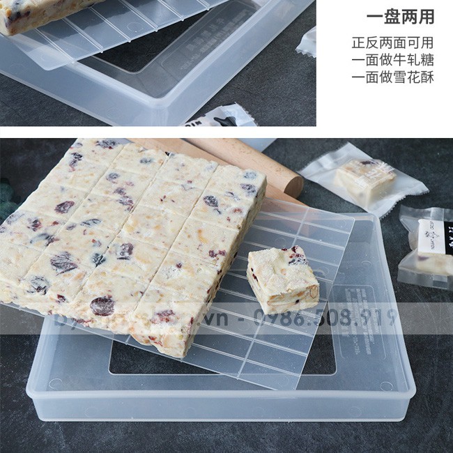 Khuôn kẹo Nougat đế rời