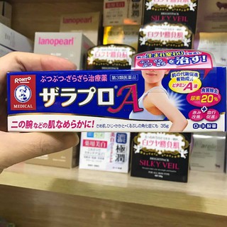 Kem trị viêm nang lông Rohto Zaraporo Nhật Bản tuýp 35g