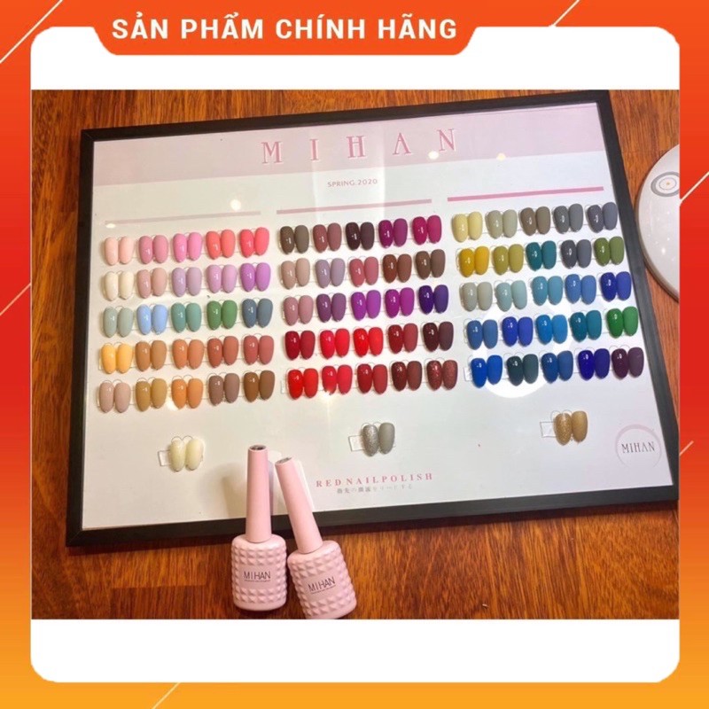 SET SƠN GEL MIHAN 78 CHAI - TẶNG BẢNG MÀU SƠN SẴN - TẶNG BASE-TOP