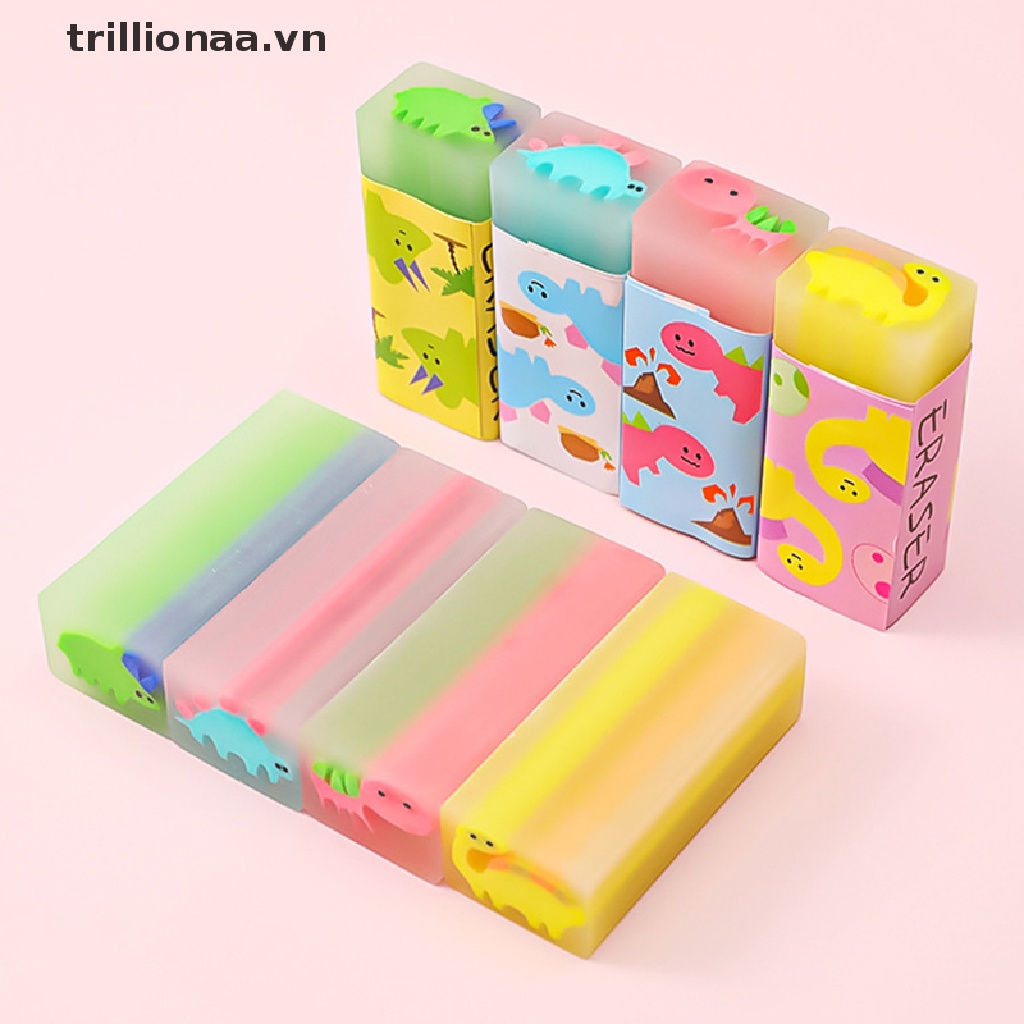 Set 2 Cục Tẩy 4B Hình Khủng Long Dễ Thương