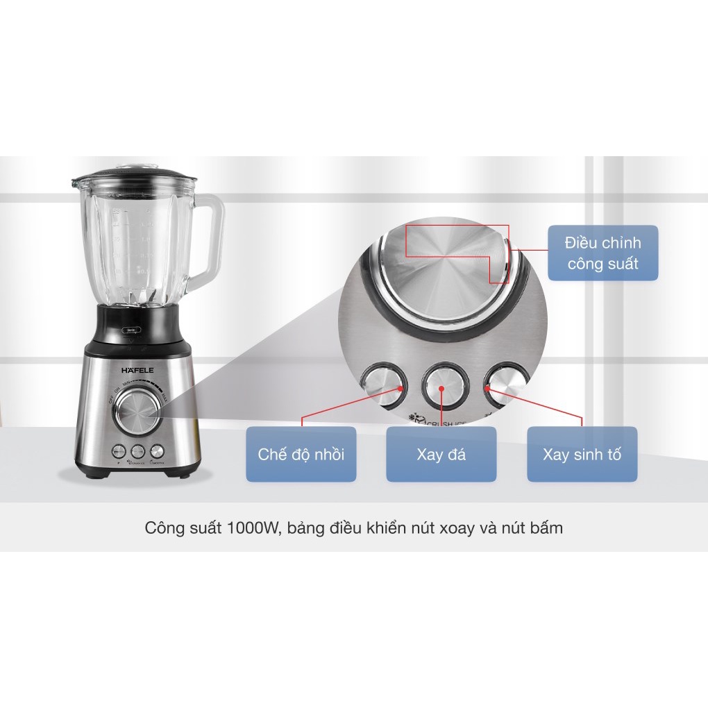 Máy Xay Sinh Tố Để Bàn 1.5L HAFELE GS-603 - 535.43.262 - 1000W