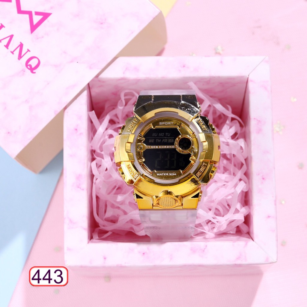 ĐÔNG HỒ NAM NỮ HAZO SPORT 443 PHA MÀU DÂY TRONG SUỐT THỜI TRANG CỰC HOT | BigBuy360 - bigbuy360.vn