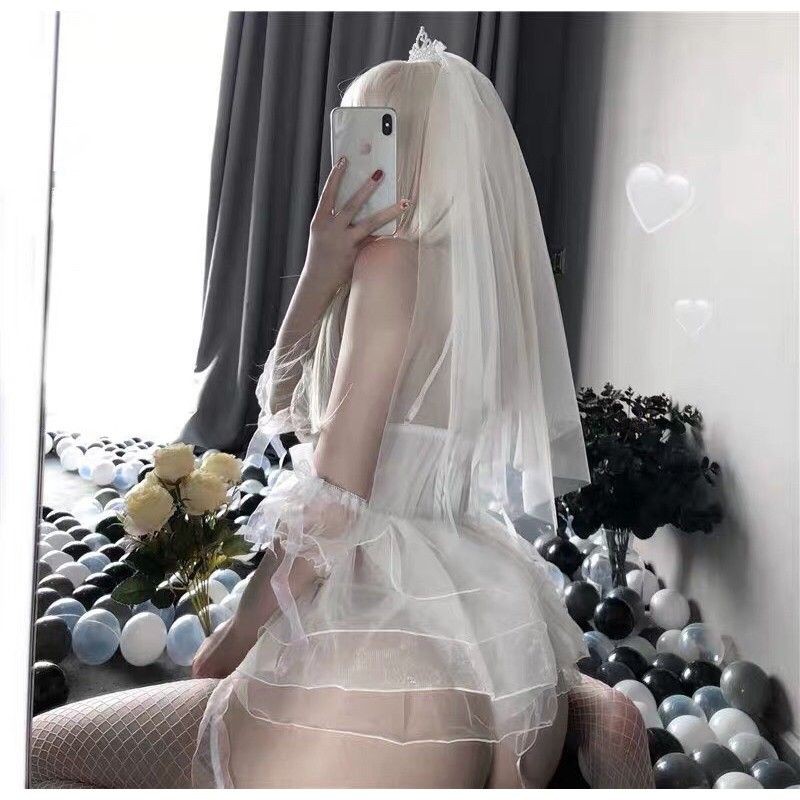 cosplay cô dâu công chúa kèm voan chụp tóc sexy gợi cảm | BigBuy360 - bigbuy360.vn