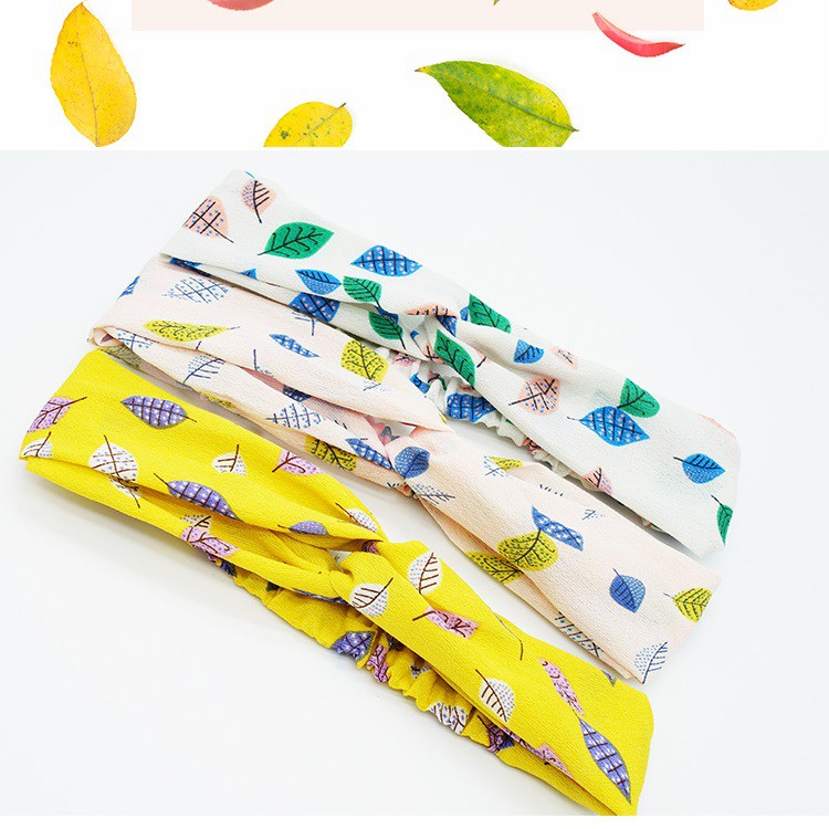 Băng đô nữ họa tiết hoa lá xinh vải mềm nhẹ nhàng