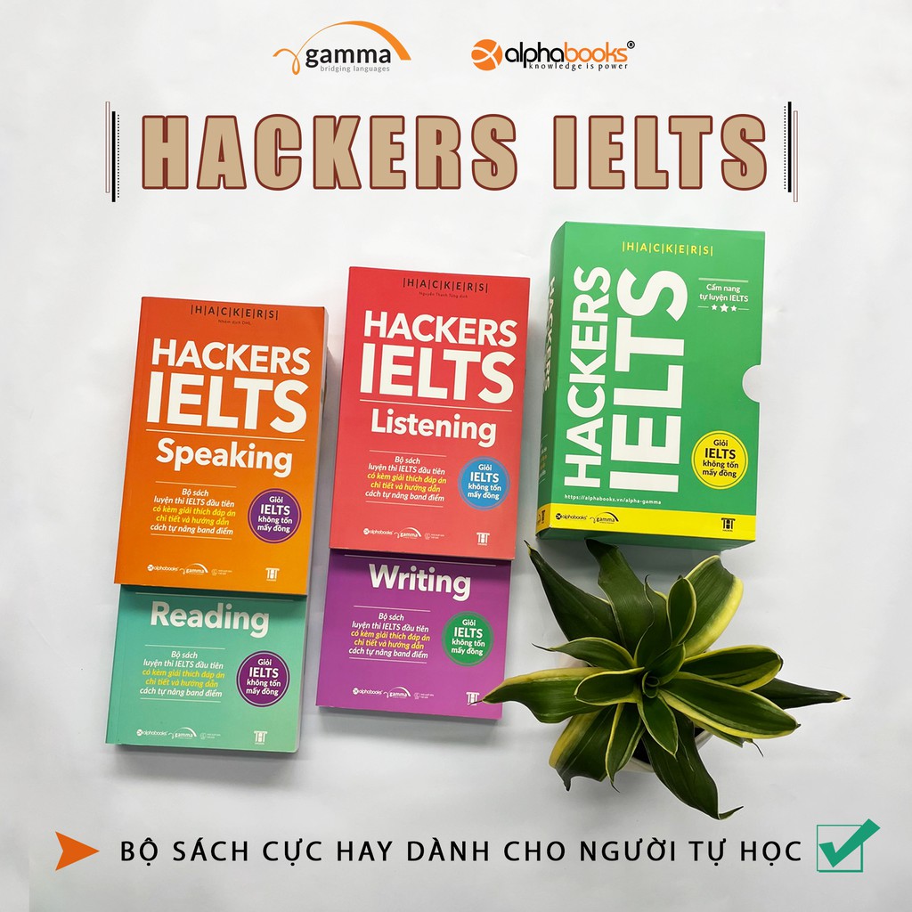 Sách - Combo Hackers IELTS (4 cuốn)