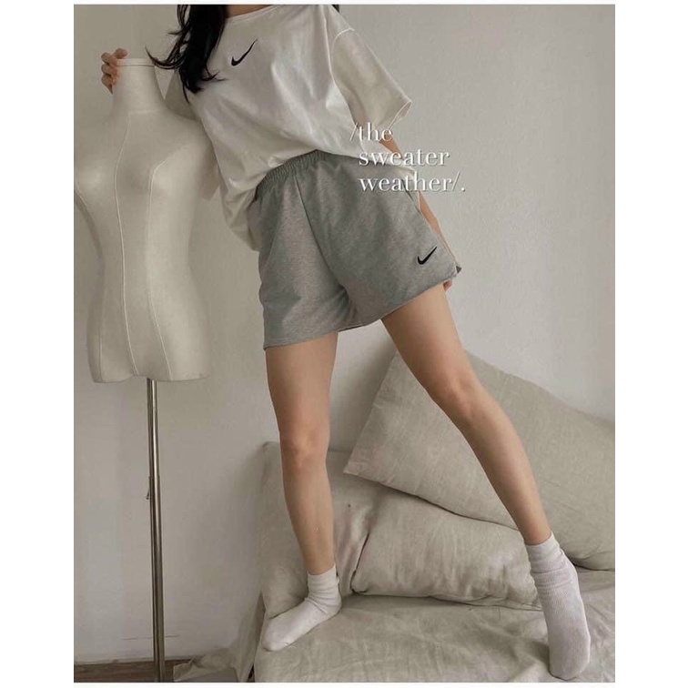 Quần short lửng da cá mềm mịn mát mẻ unisex thời trang 1kenz