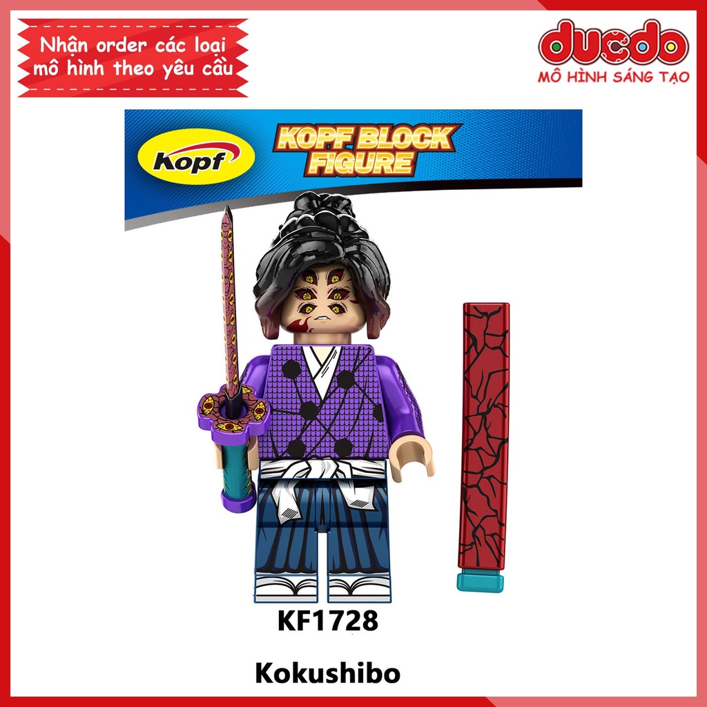 Minifigures nhân vật trong Thanh guơm diệt quỷ Kimetsu No Yaiba - Đồ chơi Lắp ghép Xếp hình Mini Mô hình Kopf KF6163