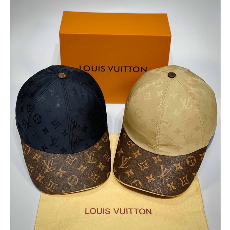 Mũ lv nam vải lụa dập vân lv, mũ lưỡi trai lv nam hàn Fullbox.
