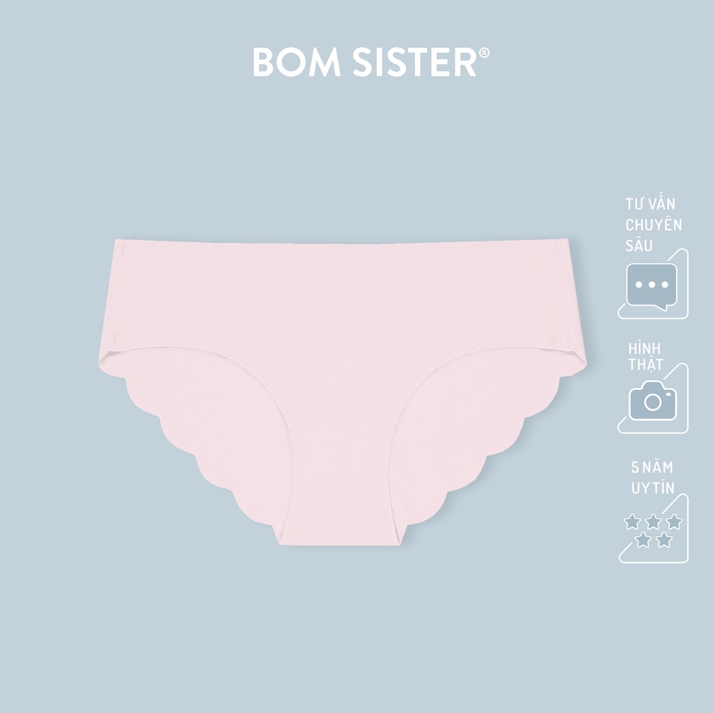 [Mã FARSBR99A giảm 10% đơn 99K] Quần lót su viền hoa không viền lưng vừa đáy ép BOM SISTER Q3019-1