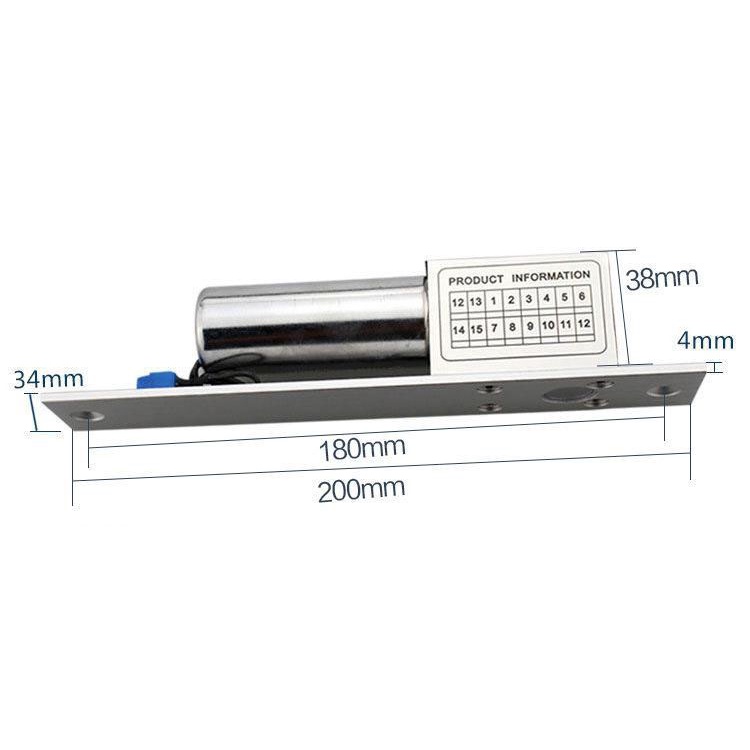 Khóa chốt cửa điện từ 12v dùng cho kiểm soát cửa