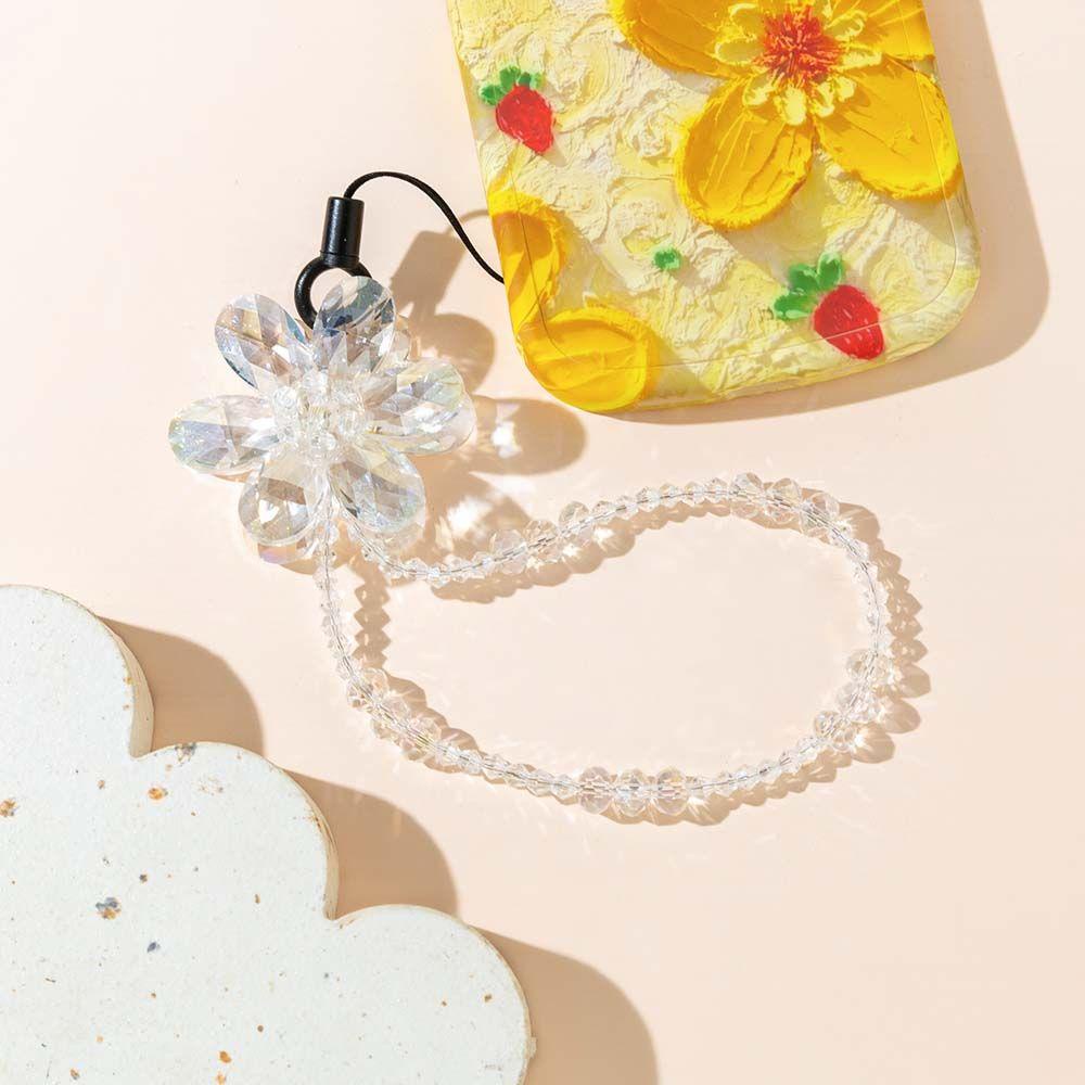 Ốp Điện Thoại Xỏ Hạt Nhiều Màu Sắc Có Dây Đeo Cổ Tay Cho WMES15H|Dây Đeo Điện Thoại Xỏ Hạt Thủy Tinh Chống Thất Lạc