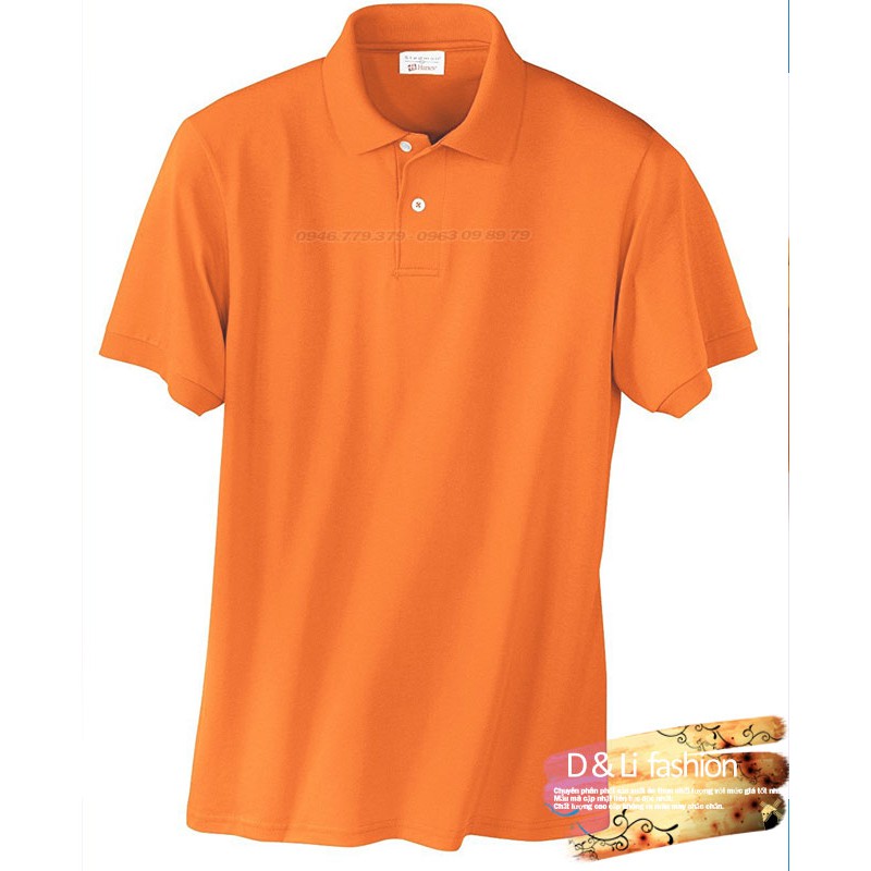 Áo thun Nam Polo có cổ màu Cam (M,L,XL,XXL) 100% chất Cotton thoáng mát và thấm hút tốt, giá tại xưởng