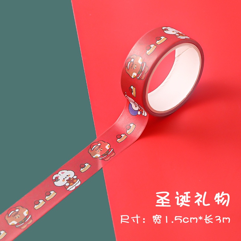 Băng keo giấy dán tường họa tiết giáng sinh hoạt hình dễ thương tùy chọn DIY