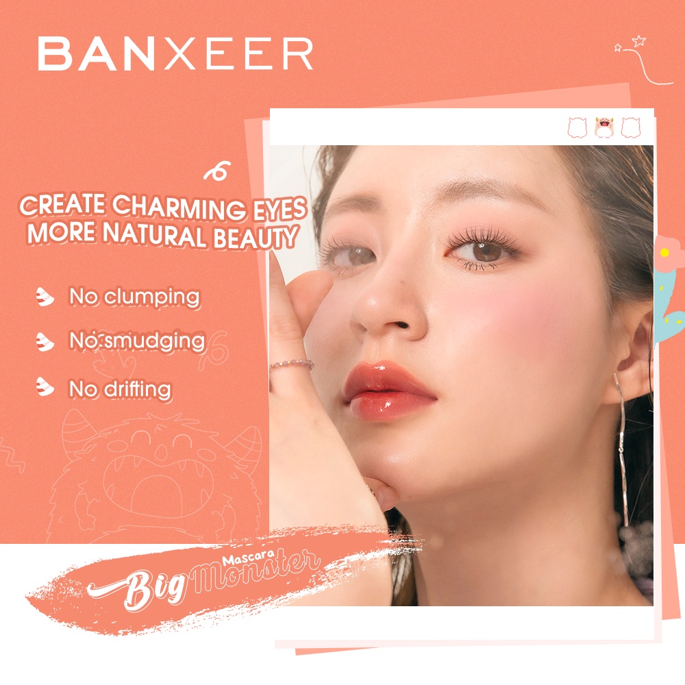 Mascara BANXEER dày và tự nhiên dễ dàng tẩy trang không thấm nước lâu trôi 21g | WebRaoVat - webraovat.net.vn