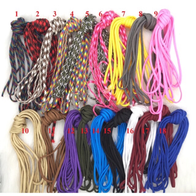 Dây paracord 5m 7 lõi 4mm (vòng tay sinh tồn) và khoá nhựa làm vòng | BigBuy360 - bigbuy360.vn