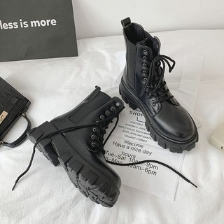 [Ảnh Thật - Order Hàng Loại 1] Giày Boots Hàn Quốc cổ cao ôm chân đế đinh cao dày đẹp 5cm