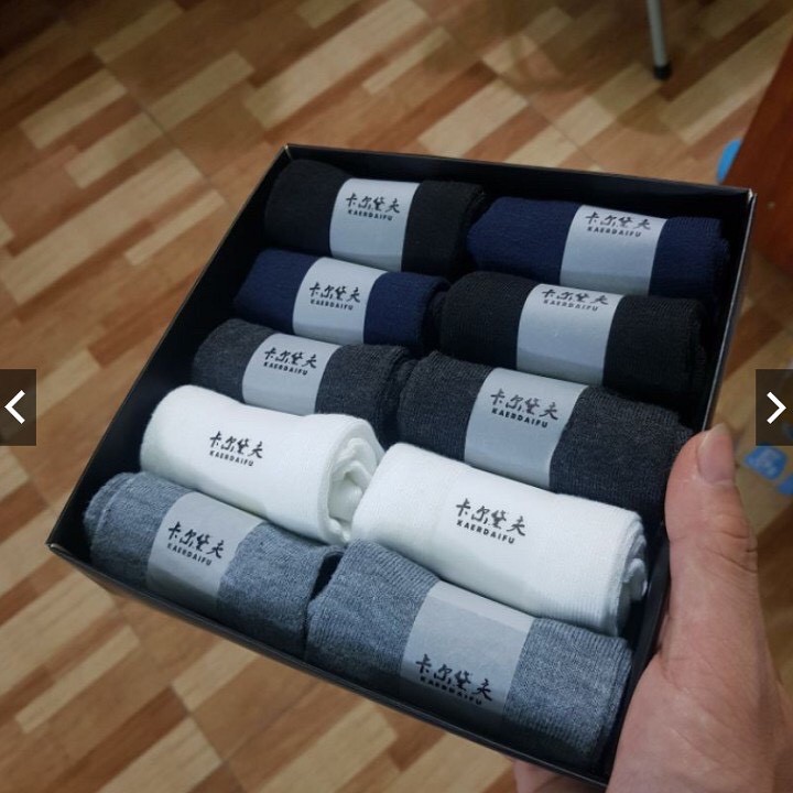 Hộp 10 Đôi Tất Nam Cổ Ngắn_Xưởng May Quang Anh