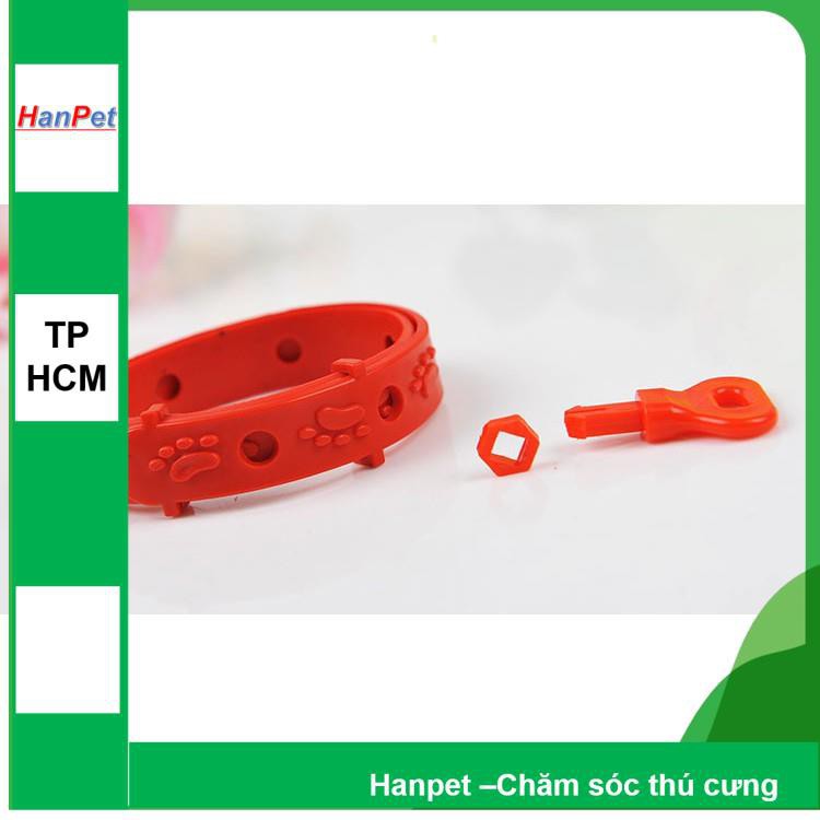 Hanpet.GV- Vòng chống rận - 19k chống ve bọ chét hiệu quả 4 tháng cho chó mèo thú cưng vòng đeo cổ chống ve rận