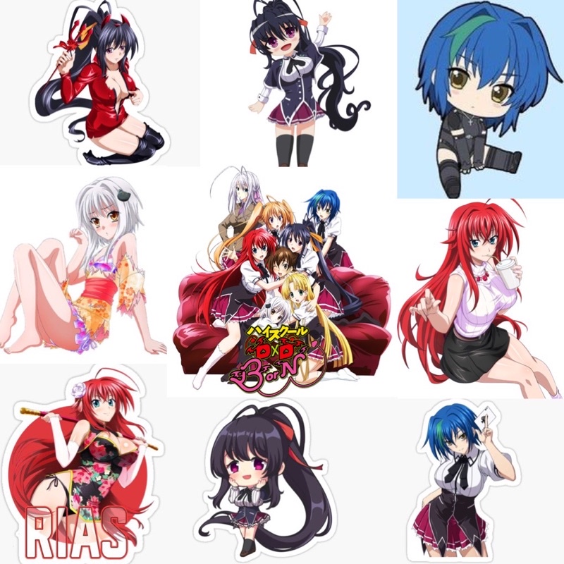 Ảnh Sticker hight school dxd 30-60 ảnh dán ép lụa khác nhau