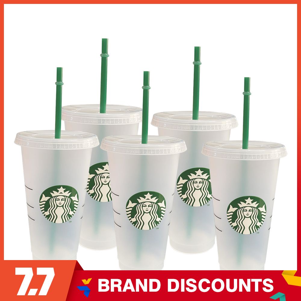 Ly Nhựa Uống Nước Starbucks Đổi Màu Có Nắp Và Có Thể Tái Sử Dụng 24Oz | BigBuy360 - bigbuy360.vn