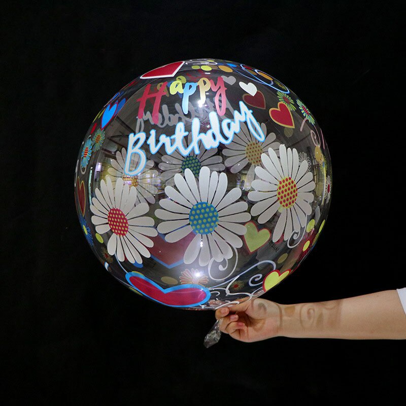 Bong Bóng Trong Suốt 18inch Dùng Trang Trí Tiệc Sinh Nhật