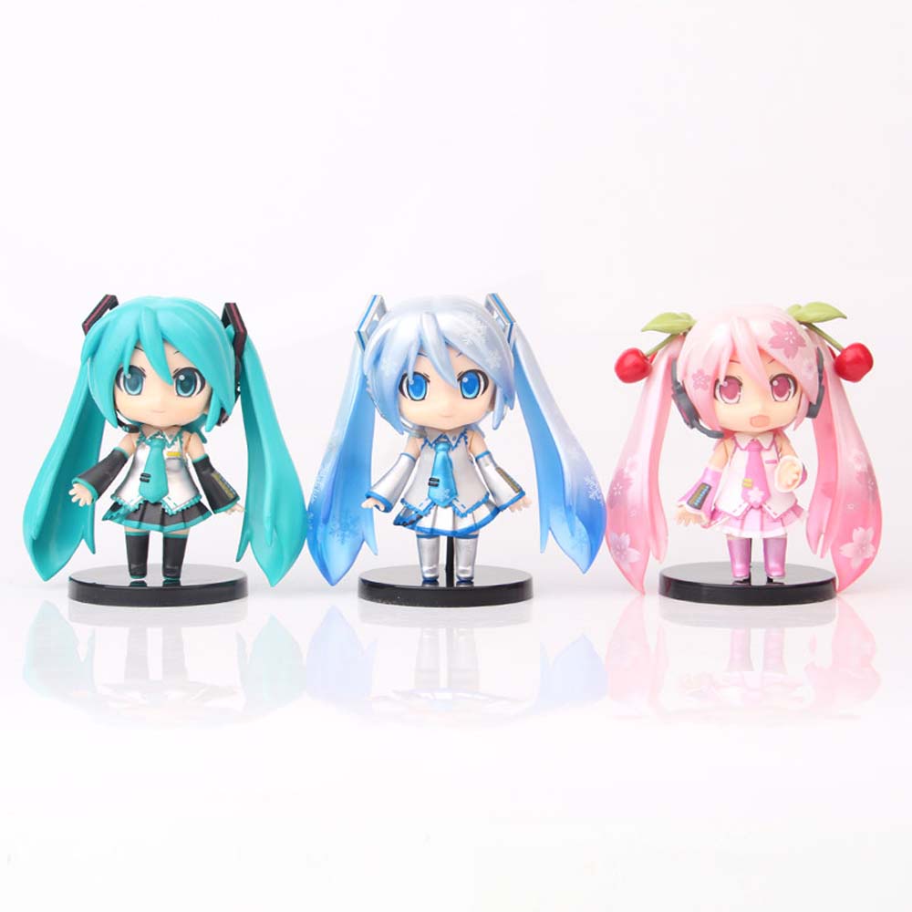 Mô hình nhân vật Hatsune Miku bằng PVC 10cm dễ thương