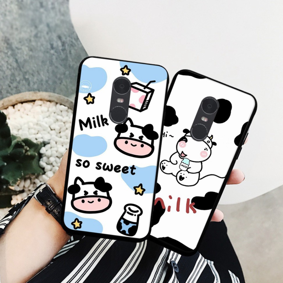 [RẺ VÔ ĐỊCH] ỐP LƯNG XIAOMI REDMI NOTE 4/4X -REDMI 5 -REDMI 5 PLUS BÒ SỮA CUTE ĐẸP BẢO VỆ MẶT LƯNG MÁY SIÊU BỀN