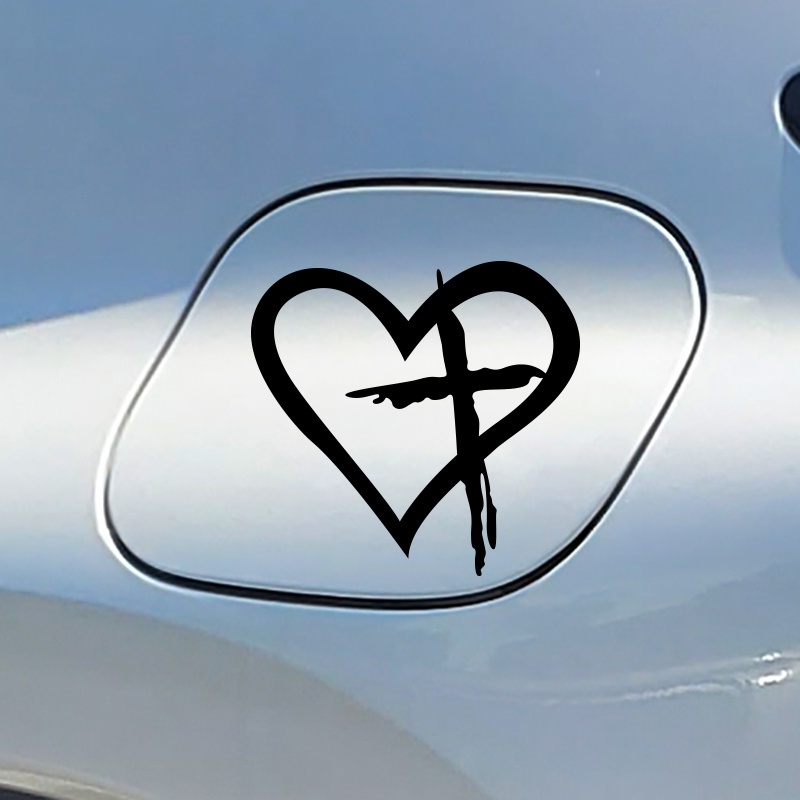 Miếng Dán Đề Can Vinyl Chống Nước In Chữ Jesus Cross Faith Love God Christian Thời Trang Trang Trí Xe Hơi