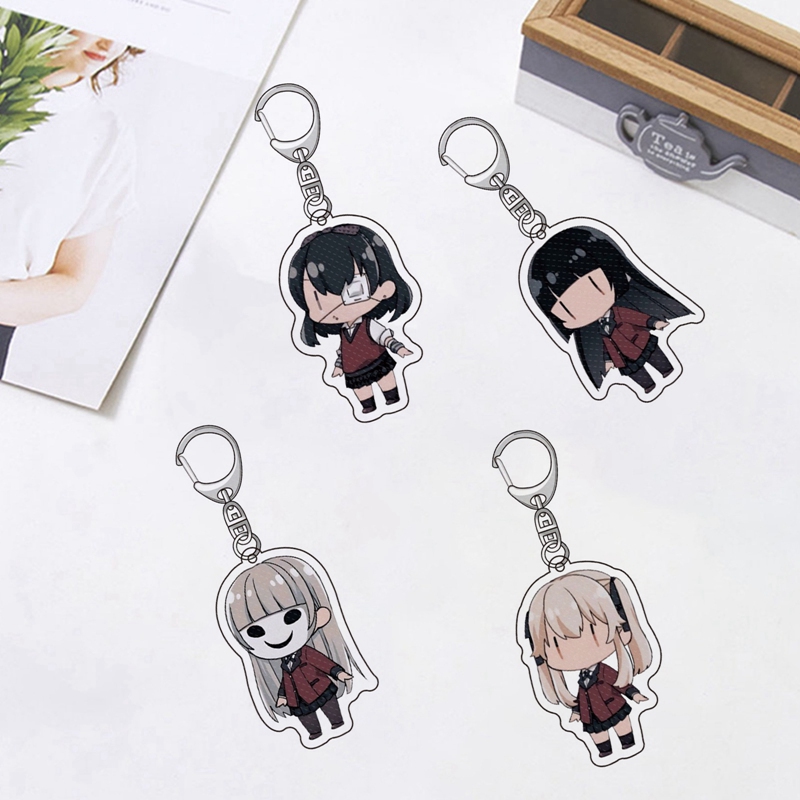 Móc khóa acrylic trang trí hình nhân vật trong anime Kakegurui 6cm