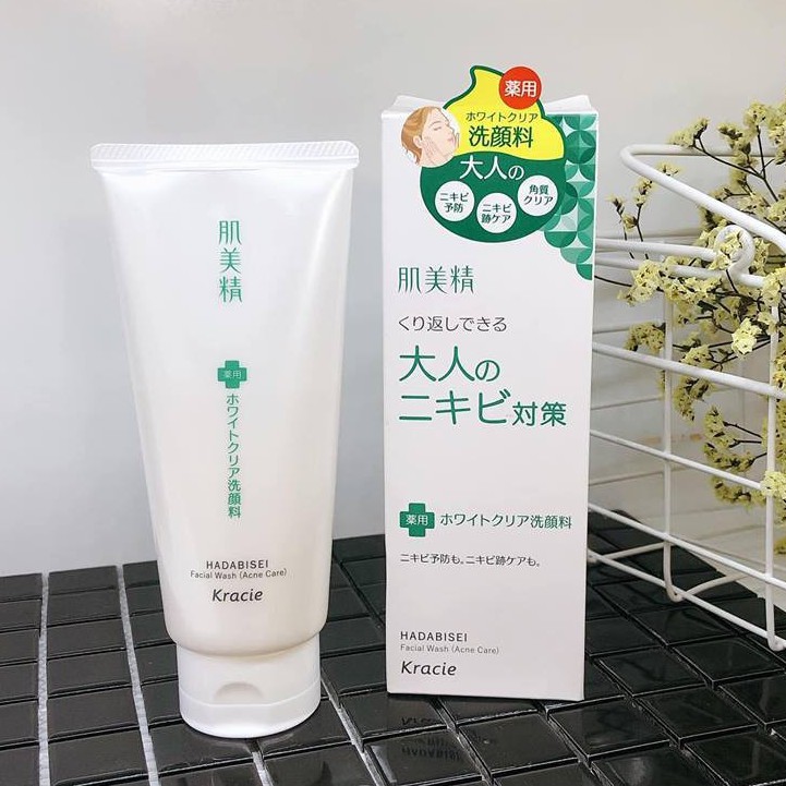 Sữa Rửa Mặt Kracie Hadabisei Facial Wash 110g (Acne Care)