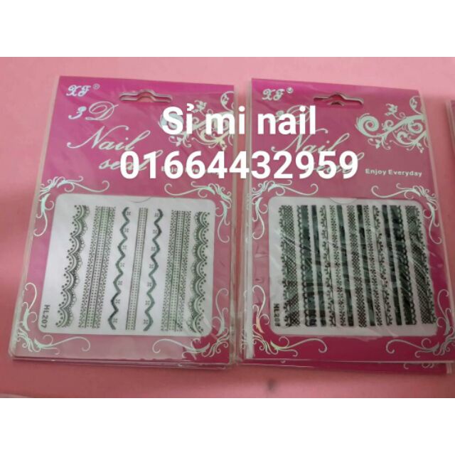 Hình dán 3d kiểu zen trang trí móng rất đẹp các kiểu zen đa dạng các thợ dẽ dàng sáng tạo mẫu nail