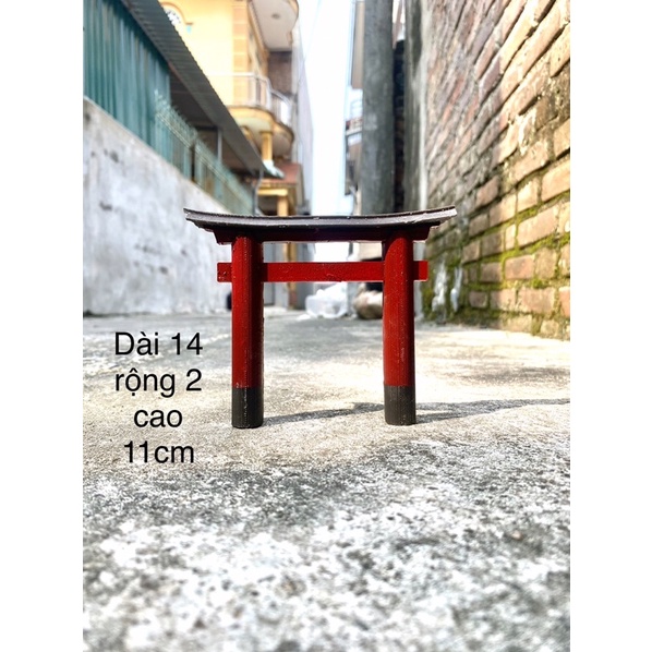 Tiểu cảnh mô hình cổng nhật bản,phụ kiện trang trí bể cá, thuỷ sinh, bán cạn, sân vườn, non bộ