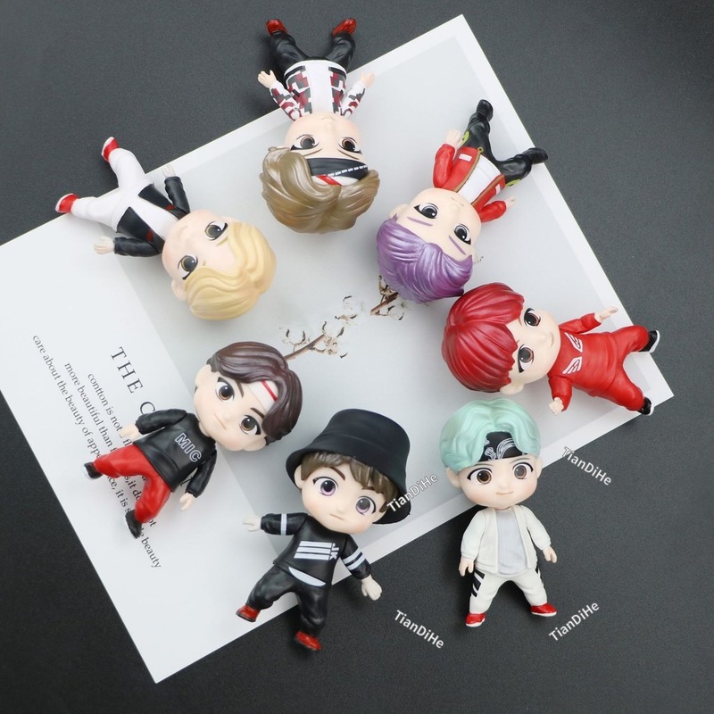 Set 7 Mô Hình Đồ Chơi Các Thành Viên Nhóm Nhạc BTS
