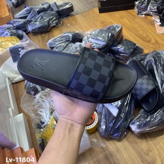 Dép quai ngang LV caro