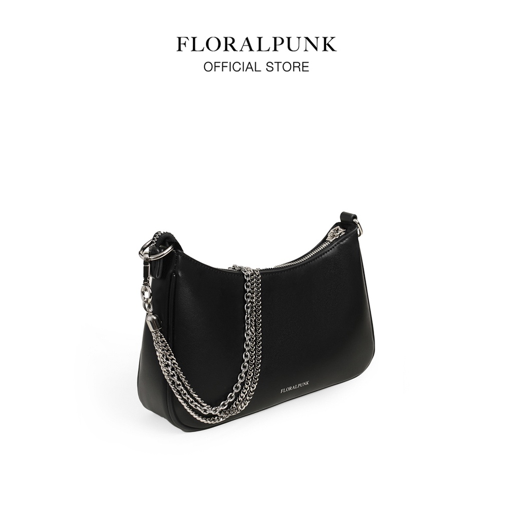 Túi xách Floralpunk Hobo bag màu đen