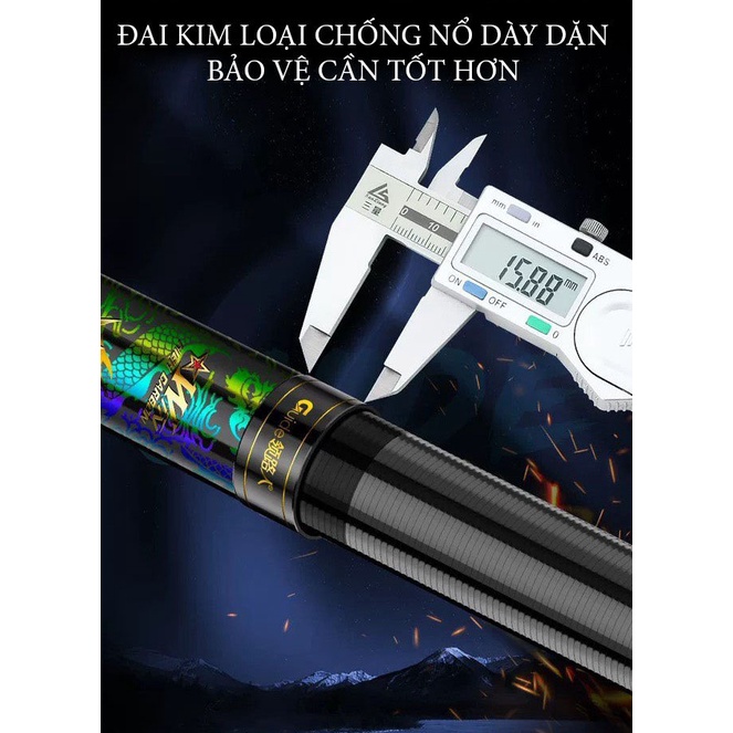 [Cần Câu Tay] Cần Câu Tay Danh Chấn Thiên Hạ carbon Toray Siêu Bạo Lực