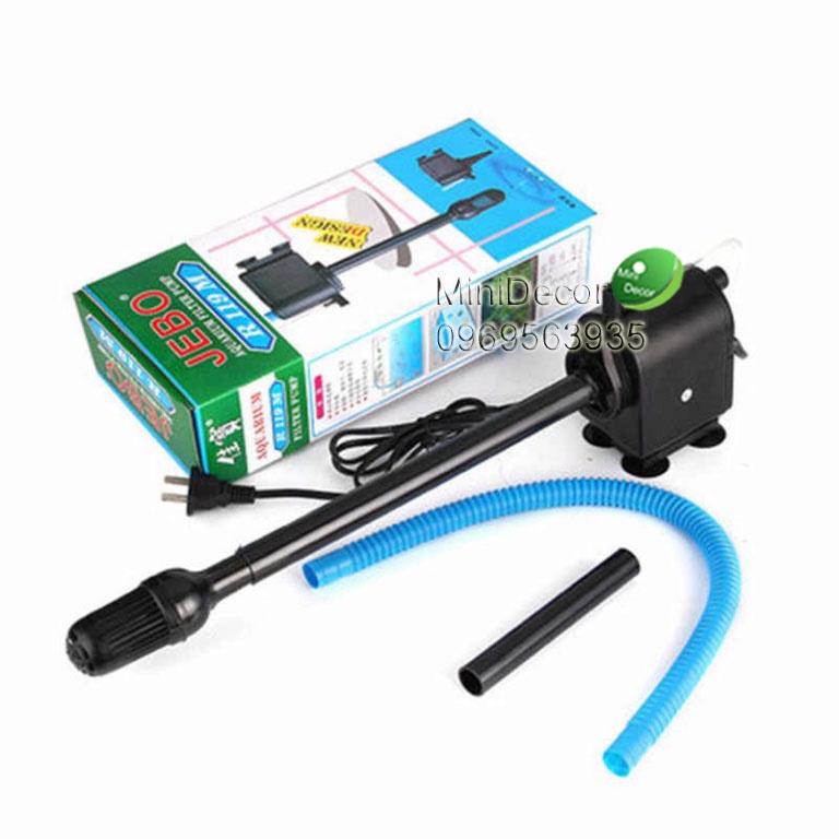 Máy Bơm Nước Chìm Bể Cá Cảnh 3 Chức năng Bơm + Lọc + Tạo Oxy Jebo R375M, R331M, R362M, R119M. Dùng Bể từ 50-200L