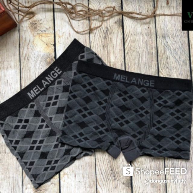 Quần lót Nam - SỢI TRE - KHÁNG KHUẨN - QUẦN BOXER NAM MELANGE M018