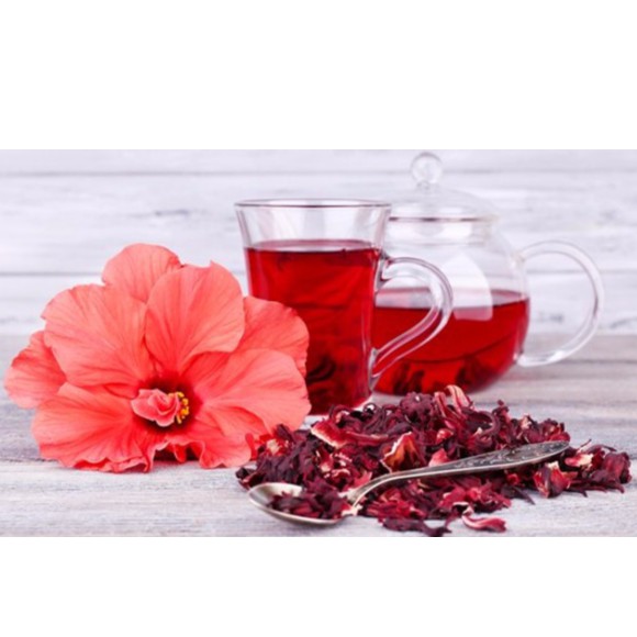 Trà hoa hibiscus 100g ( loại cánh dày, thơm)
