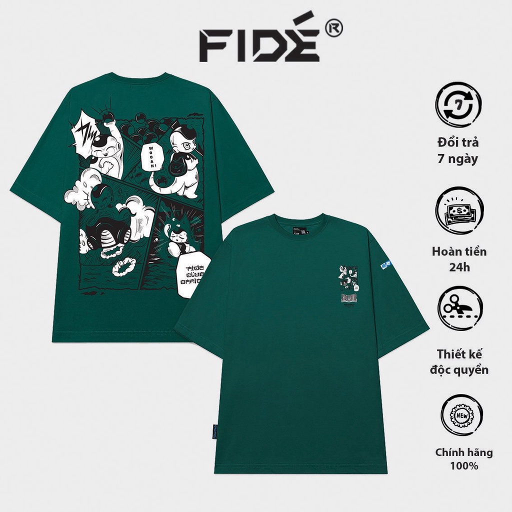 Áo thun FIDE phông trơn nam nữ cổ tròn FIDE MANGA