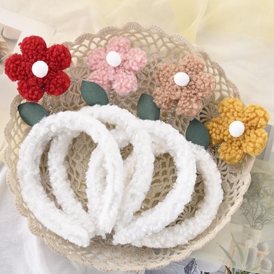 Bờm Cài Tóc Lò Xo Đu Đưa Gắn Bông Hoa Xinh Xắn Phòng Cách Hàn Quốc Dành Cho Nữ