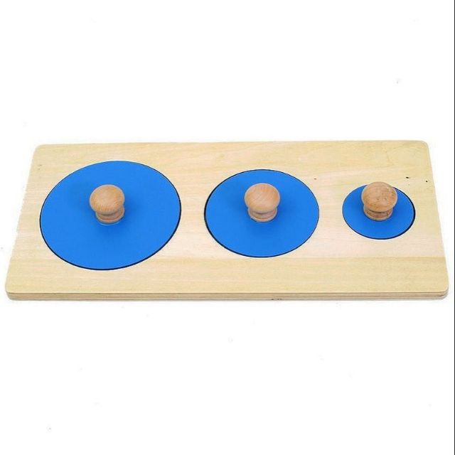 Ghép hình 3 hình tròn Montessori (Three Circles Puzzle)