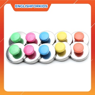 Nam châm chặn giấy có núm cỡ to 34mm GC - English For Kid
