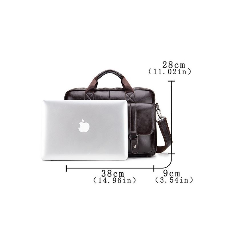 Túi Da Laptop 15,6 Inch Da Bò Thật Cao Cấp Chống Xước Nước Dùng Đi Làm Công Tác Túi Xách Công Sở Nữ Bảo Hành 12 Tháng