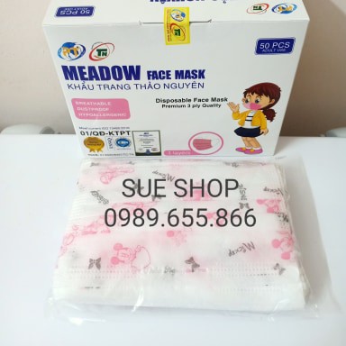 (Chính hãng) Khẩu trang y tế trẻ em Thảo Nguyên (Hộp 50 cái) | BigBuy360 - bigbuy360.vn