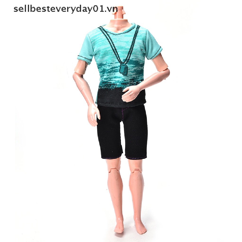 Set Áo Thun + Quần Short Thời Trang Cho Búp Bê Ken