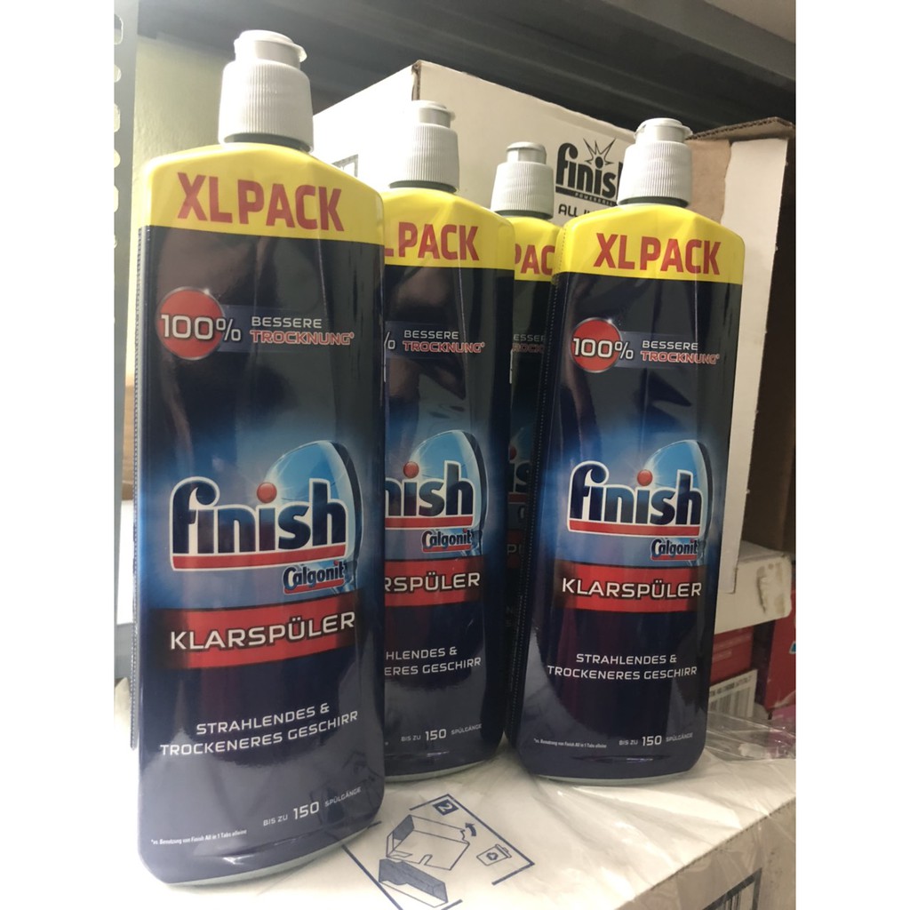 Nước làm bóng Finish 750ml làm bóng và khô chén bát