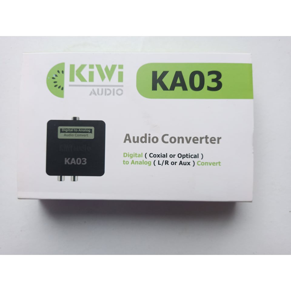 Bộ chuyển quang âm thanh TV 4K quang optical sang audio AV ra amply + Cáp optical Kiwi KA03